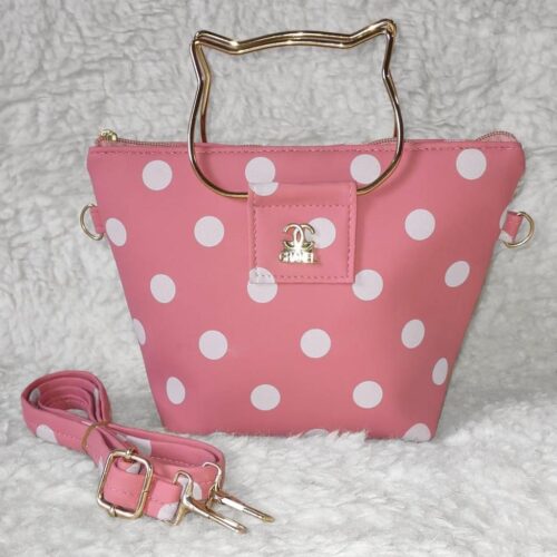 Leather Plain Shoulder Bag