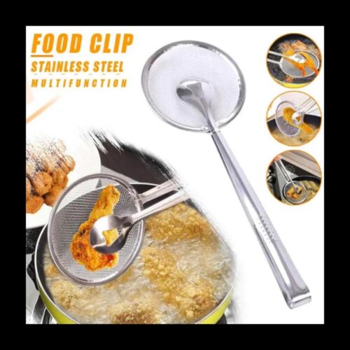 Ergonomic Stainless Steel Tongs - 1 Pc for Effortless Cooking