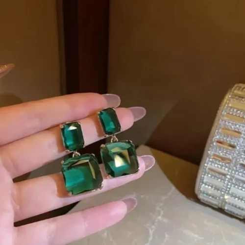 Gold Plated Crystal Earrings