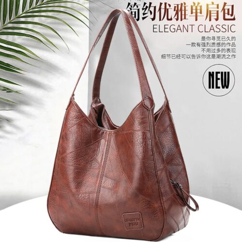 European and American Retro Soft Leather Bag Versatile Shoulder Women's Bag