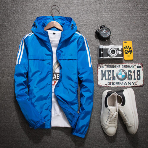 Spring and Autumn Youth Jacket Men's Fashionable Handsome Korean Slim-Fit Casual