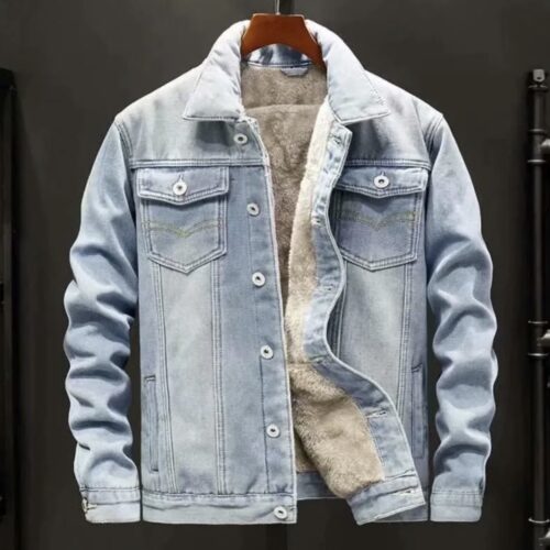 Denim Jackets men's Fleece-Line Thickened Warm Japanese Fashion Brand Autumn & winter