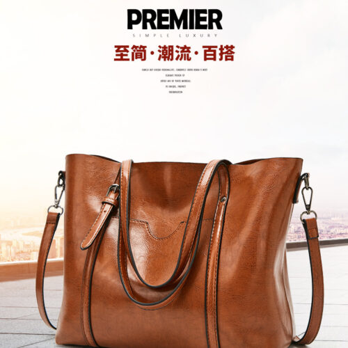 European and American Large Capacity Tote Bag 2026 New Hand & Shoulder Messenger Trendy One-Piece Delivery Bag
