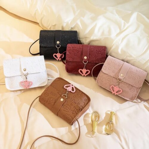 Embossed Small Square Bag New 2026 Ladies Bag Export Pendant Mobile Phone Bag