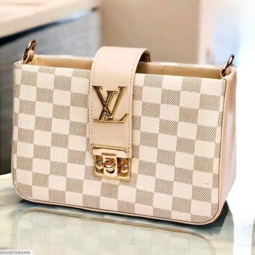 Stylish Girl's Multipurpose Crossbody Bag - 1 Pc in Beige with Textured Finish