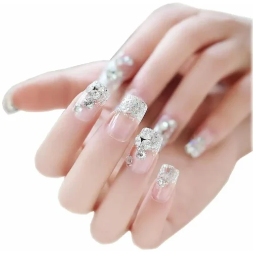Stylish Acrylic Fake Nail 12 Pcs Salon Finish Set