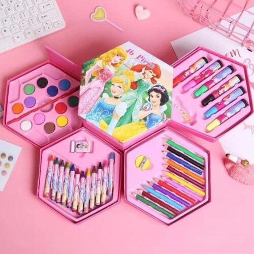 Princess Hexagonal Coloring Kit for Kids