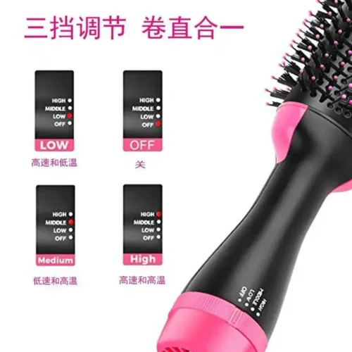 2-in-1 Hair Curler & Straightener with Heat Control